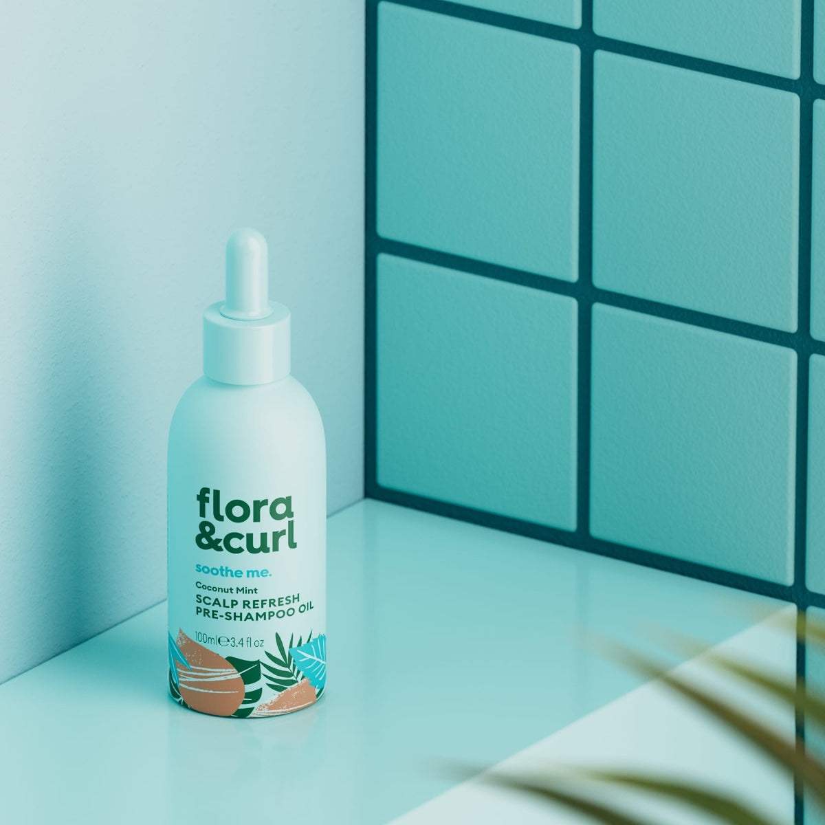 Flora & Curl Soothe Me Coconut Mint Scalp Refresh Pre-Shampoo Oil 100ml