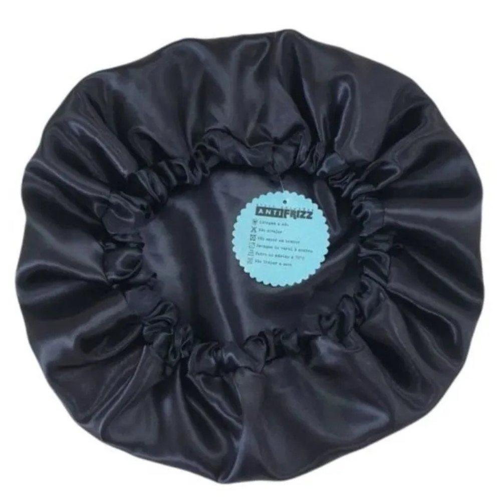 Soulta Gorro de Satén Anti-Frizz Negro