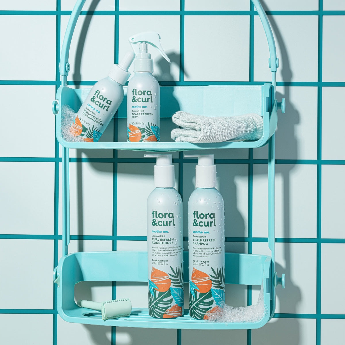 Flora & Curl Soothe Me Coconut Mint Scalp Refresh Pre-Shampoo Oil 100ml