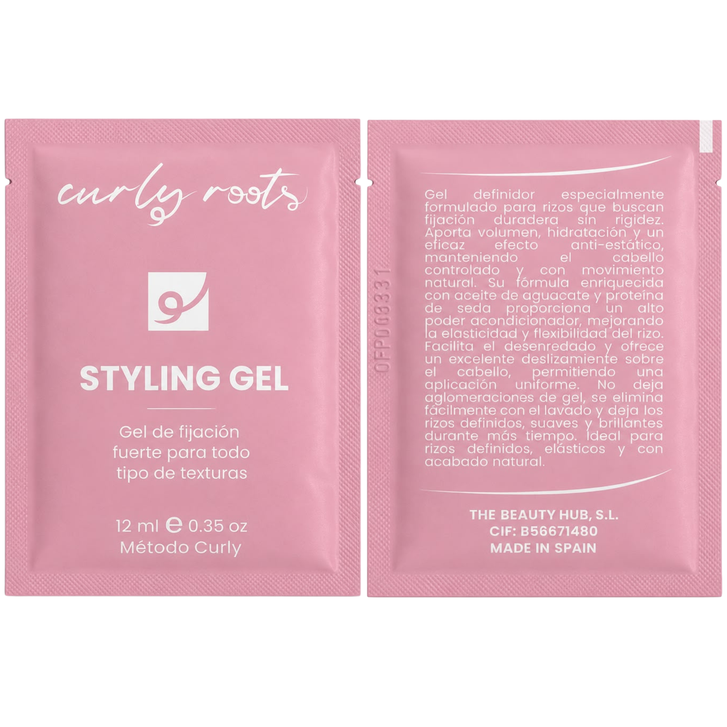 Curly Roots Sachet Styling Gel 12ml