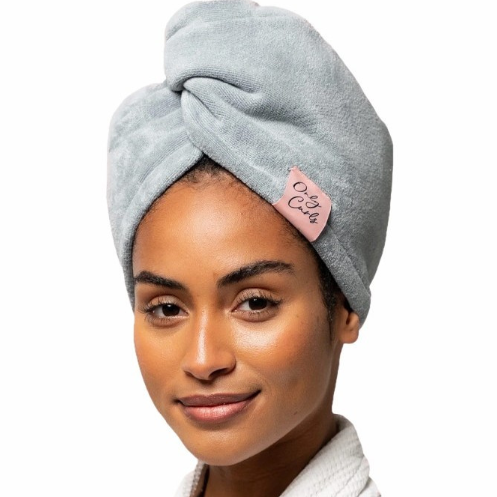 Only Curls Towel Wrap Grey