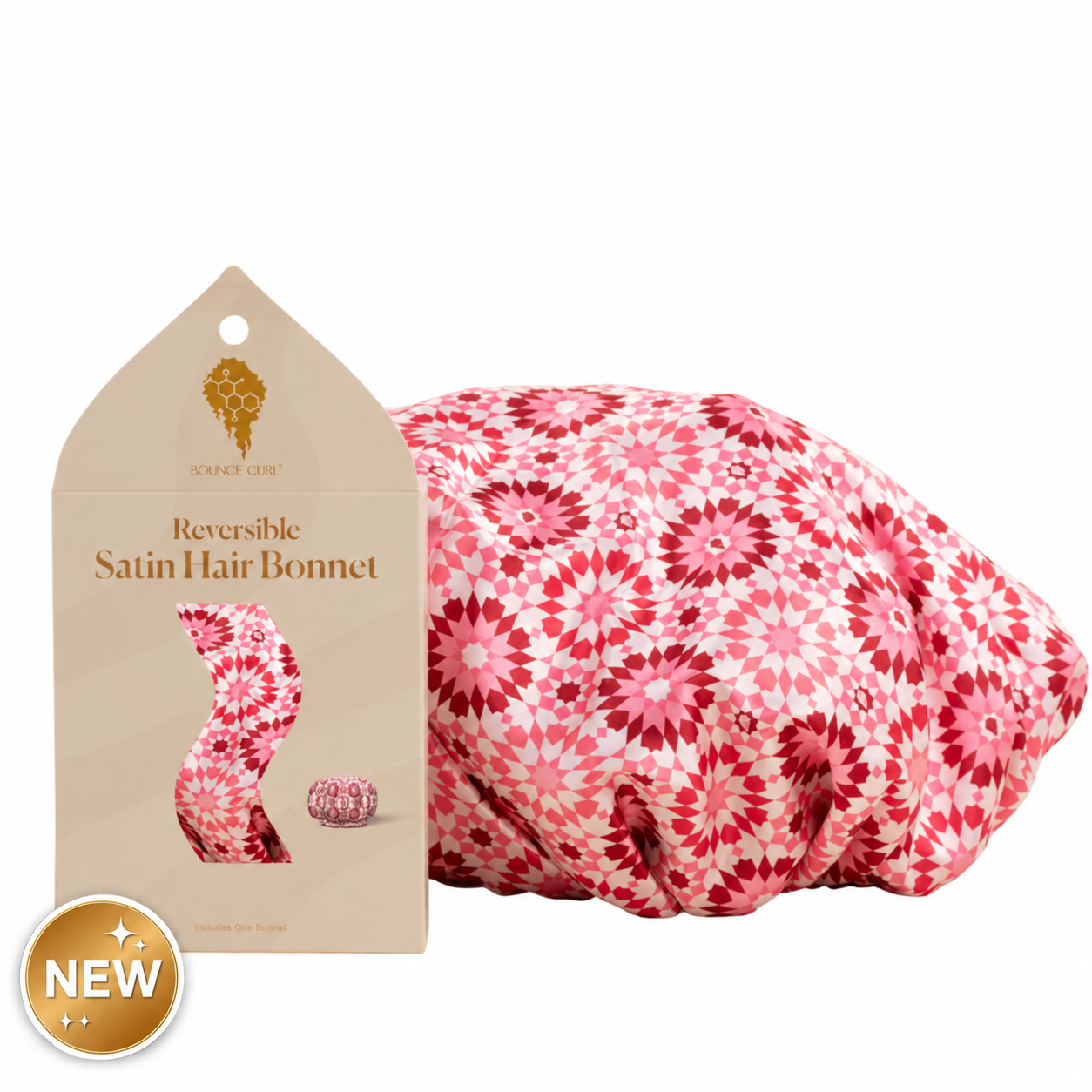 Bounce Curl Reversible Satin Hair Bonnet