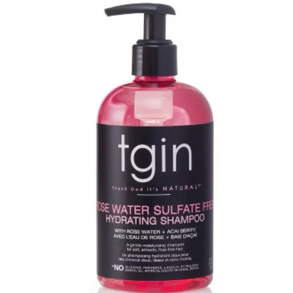 TGIN Rose Water Sulfate Free Hydrating Shampoo 13oz