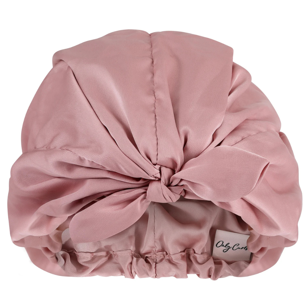 Only Curls Satin Sleep Turban - Dusty Rose