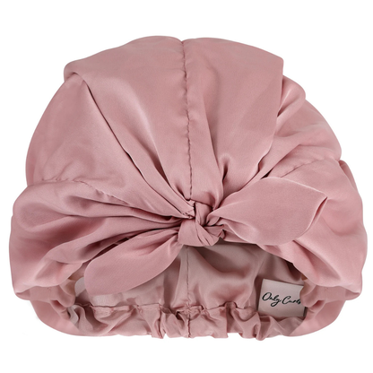 Only Curls Satin Sleep Turban - Dusty Rose