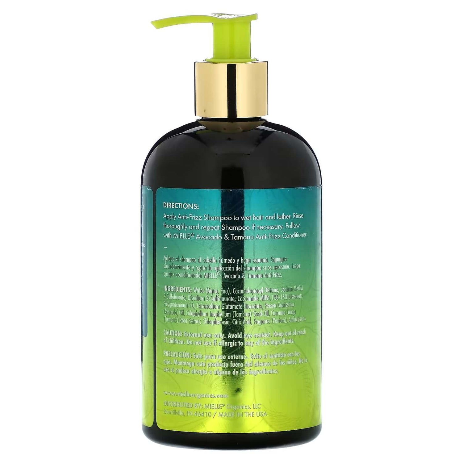 Mielle Avocado &amp; Tamanu Anti-Frizz Shampoo 355ml