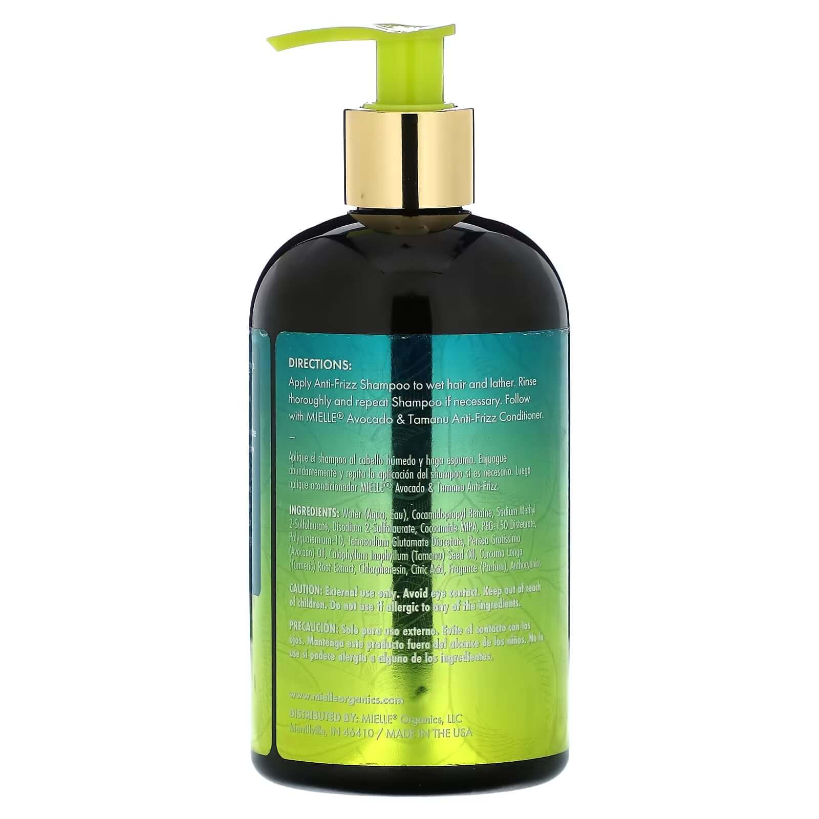 Mielle Avocado &amp; Tamanu Anti-Frizz Shampoo 355ml