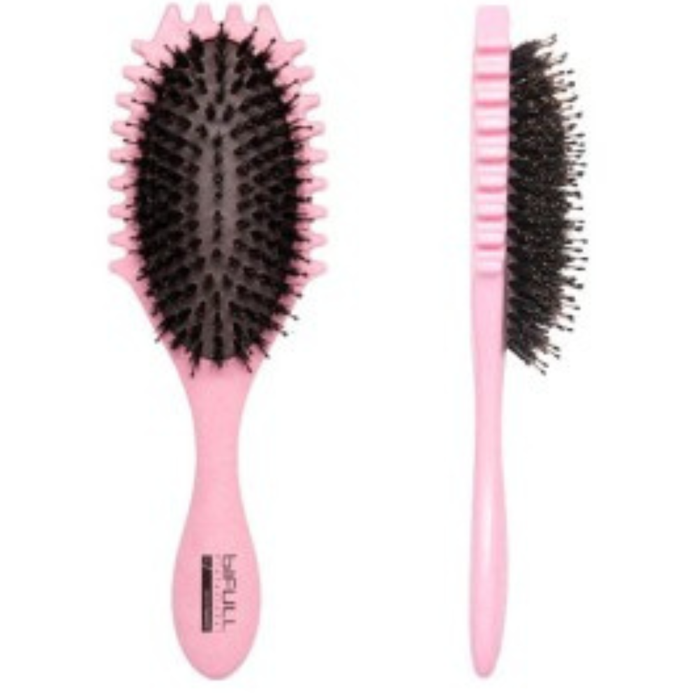 Bifull Cepillo para Peinar y Dar Forma al Rizo Hula Curly Method Rosa