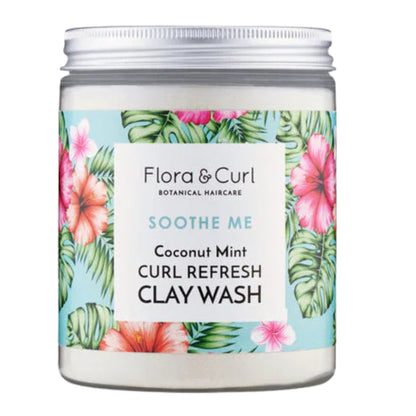 Flora &amp; Curl Coconut Mint Curl Refresh Clay Wash 260