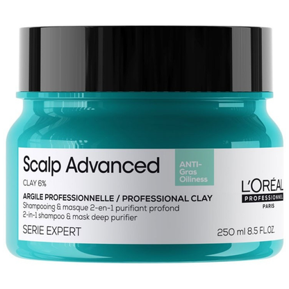 L’Oréal Expert Scalp Advanced Clay 6% 2-In-1 Shampoo &amp; Mask Deep Purifier