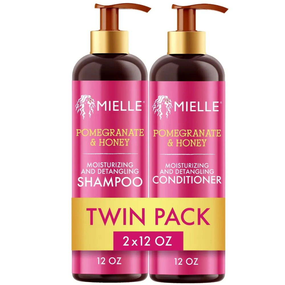 Mielle Pomegranate &amp; Honey Shampoo + Conditioner Twin Pack 2 x 355ml