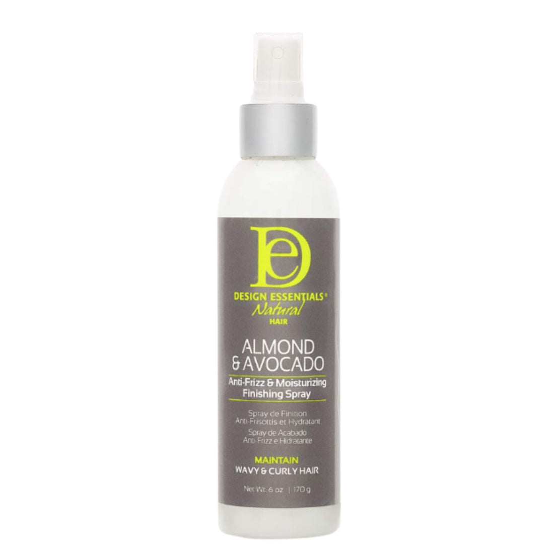 Design Essentials Almond &amp; Avocado Antifrizz Moisturizing Finishing Spray 6 Oz