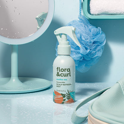 Flora &amp; Curl Soothe Me Coconut Mint Scalp Refresh Mist 100ml