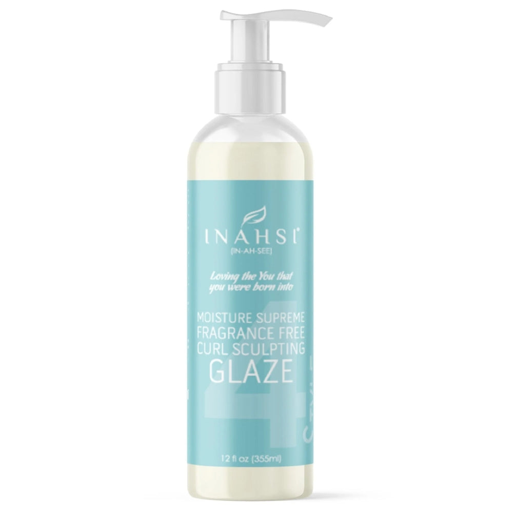 Inahsi Naturals Moisture Supreme Curl Sculpting Glaze Strong Hold Gel Fragrance Free 355g