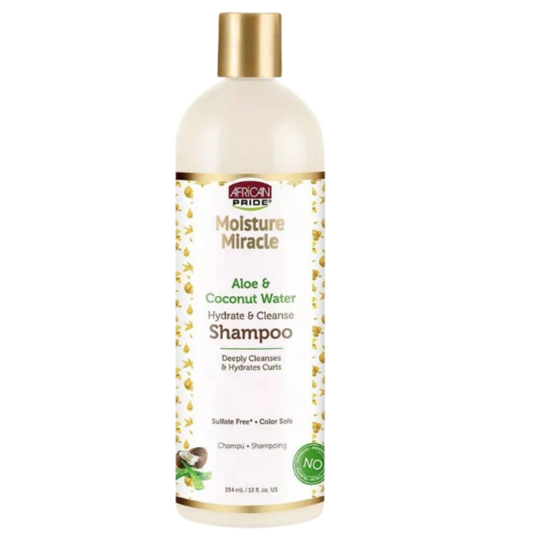 African Pride Moisture Miracle Shampoo - 12  oz - Aloe and Coconut Water