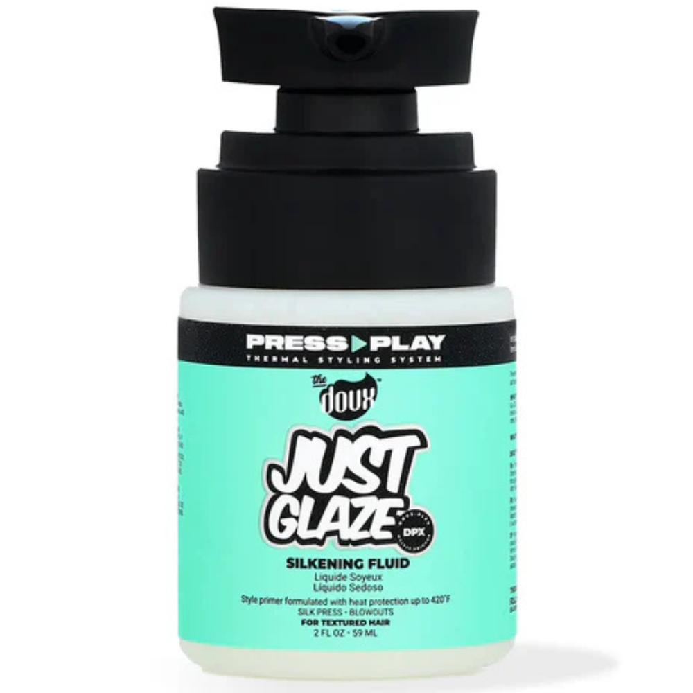 The Doux Press Play Just Glaze Silkening Fluid 2oz