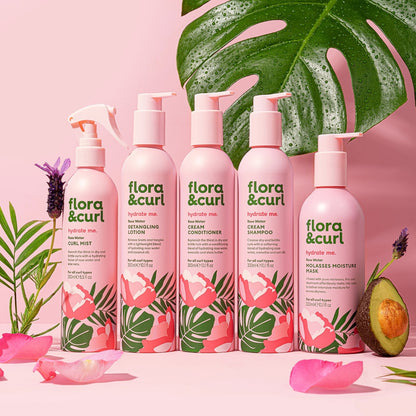 Flora &amp; Curl Hydrate Me Rose Water &amp; Honey Molasses Moisture Mask 300ml
