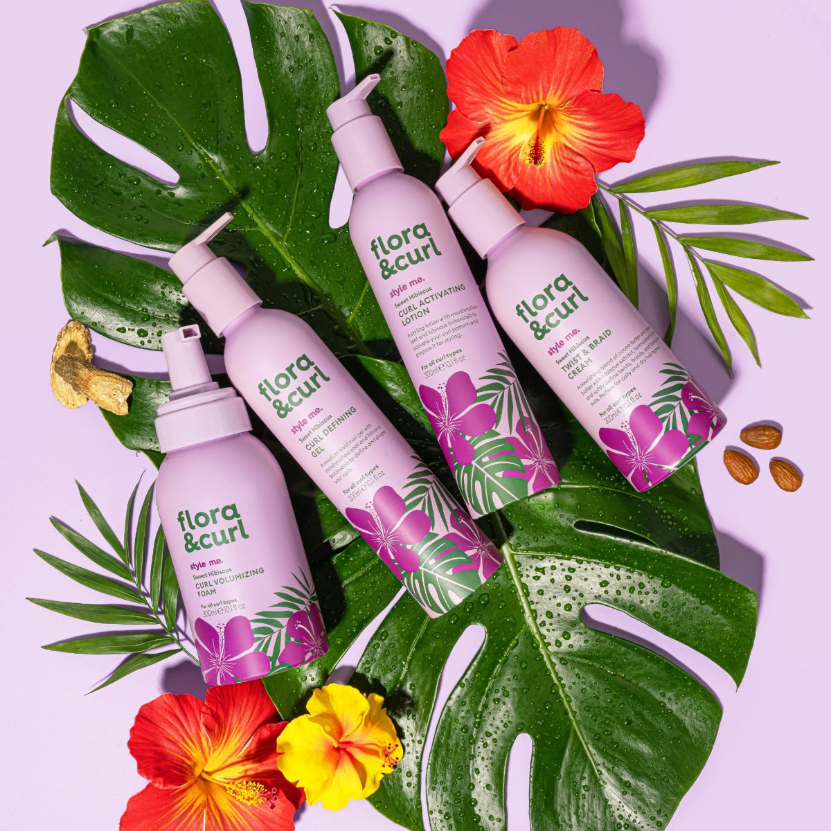 Flora &amp; Curl Style Me Sweet Hibiscus Curl Defining Gel 300ml